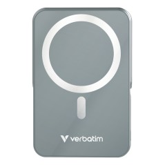 Verbatim Charge 'n' Go Magnetic Wireless Lithium Polymère (LiPo) 10000 mAh Recharge sans fil Gris