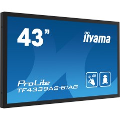 iiyama TF4339AS-B1AG écran plat de PC 108 cm (42.5") 3840 x 2160 pixels 4K Ultra HD LED Écran tactile Noir