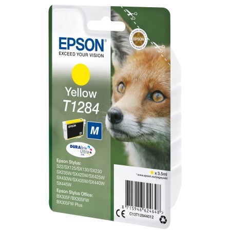 Epson Fox Encre jaune DURABrite Ultra Renard T1284