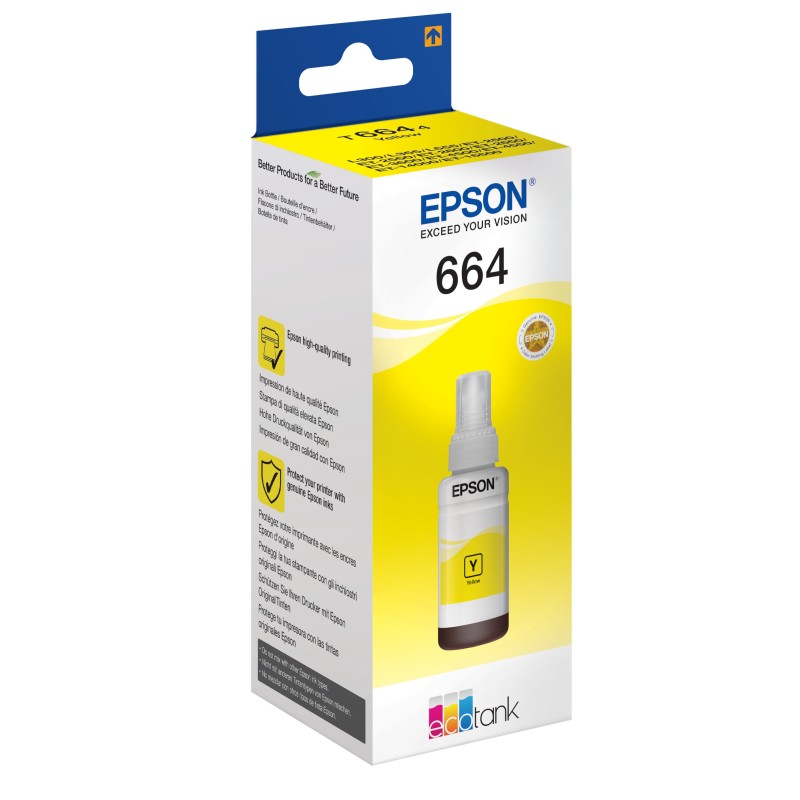 Epson 664 Ecotank Yellow ink bottle Epson 664 Ecotank Yellow ink bottle