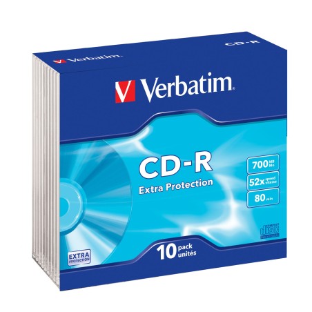 Verbatim CD-R Extra Protection 700 Mo 52x 10 pièce(s)