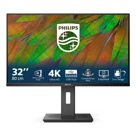 Philips 3000 series 32B1N3800 00 écran plat de PC 80 cm (31.5") 3840 x 2160 pixels 4K Ultra HD LCD Noir