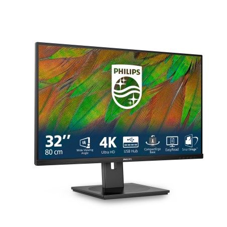 Philips 3000 series 32B1N3800/00 écran plat de PC 80 cm (31.5") 3840 x 2160 pixels 4K Ultra HD LCD Noir