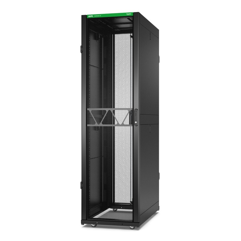 APC Onduleur Netshelter SX, 2e génération, 45U, 2 124 H x 600 L x 1 070 P, avec panneaux latéraux, noir APC Onduleur Netshelter SX, 2e génération, 45U, 2 124 H x 600 L x 1 070 P, avec panneaux latéraux, noir