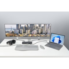 Kensington SD5760T Station d’accueil Thunderbolt 4 avec deux sorties vidéo 4K et alimentation 96 W