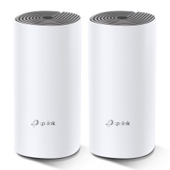 TP-Link Deco E4 (2-pack) Bi-bande (2,4 GHz 5 GHz) Wi-Fi 5 (802.11ac) Blanc, Gris Interne