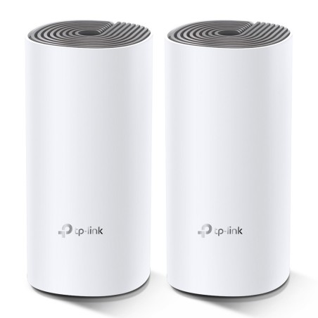 TP-Link Deco E4 (2-pack) Bi-bande (2,4 GHz 5 GHz) Wi-Fi 5 (802.11ac) Blanc, Gris Interne