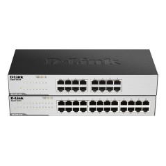 D-Link GO-SW-24G Non-géré L2 Gigabit Ethernet (10 100 1000) 1U Noir