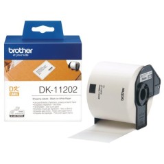 Brother DK-11202 ruban d'étiquette Noir sur blanc