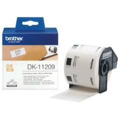Brother DK-11209 ruban d'étiquette Noir sur blanc
