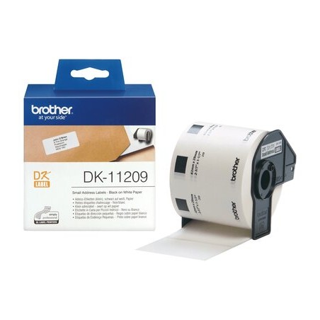Brother DK-11209 ruban d'étiquette Noir sur blanc