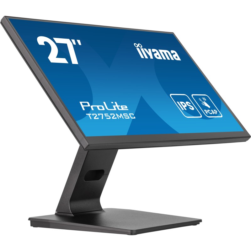 iiyama ProLite T2752MSC-B1AG écran plat de PC 68,6 cm (27") 1920 x 1080 pixels Full HD LED Écran tactile Noir iiyama ProLite T2752MSC-B1AG écran plat de PC 68,6 cm (27") 1920 x 1080 pixels Full HD LED Écran tactile Noir
