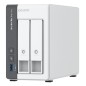 QNAP TS-216G serveur de stockage NAS Tower Cortex-A Cortex-A55 4 Go 0 To Blanc