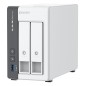 QNAP TS-216G serveur de stockage NAS Tower Cortex-A Cortex-A55 4 Go 0 To Blanc