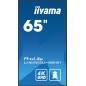 iiyama LH6565UHSB-B1 Écran d'affichage dynamique En forme de kiosk 163,8 cm (64.5") LED Wifi 800 cd/m² 4K Ultra HD Noir Intégré iiyama LH6565UHSB-B1 Écran d'affichage dynamique En forme de kiosk 163,8 cm (64.5") LED Wifi 800 cd/m² 4K Ultra HD Noir Intégré