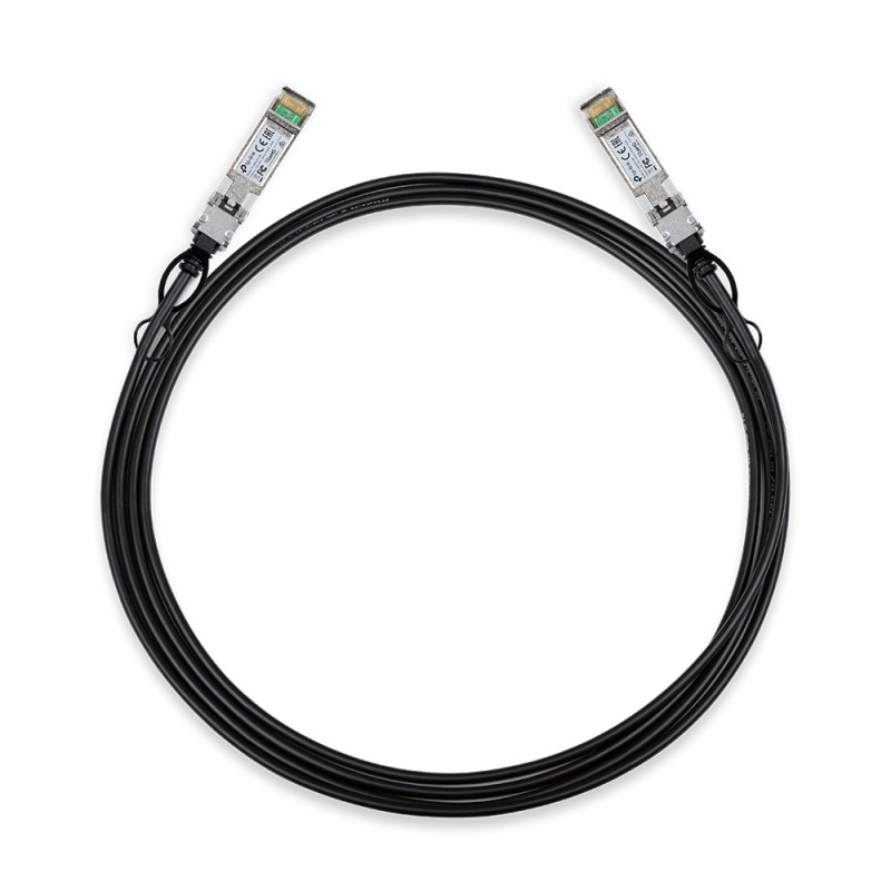TP-Link TL-SM5220-3M câble InfiniBand et à fibres optiques SFP+ DAC Noir TP-Link TL-SM5220-3M câble InfiniBand et à fibres optiques SFP+ DAC Noir