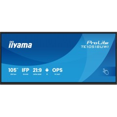 iiyama TE10518UWI-B1AG Écran d'affichage dynamique En forme de kiosk 2,66 m (104.6") LED Wifi 450 cd m² 5K Ultra HD Noir Écran