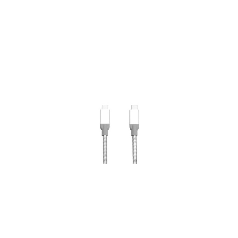Verbatim Câble de synchronisation et de charge USB-C à USB-C USB 3.1 GÉN 2 de en acier inoxydable de 30 cm Verbatim Câble de synchronisation et de charge USB-C à USB-C USB 3.1 GÉN 2 de en acier inoxydable de 30 cm