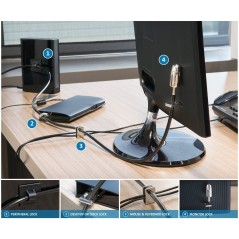 Kensington Kit de verrouillage 2.0 pour ordinateurs de bureau et périphériques