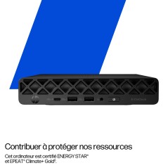 HP EliteDesk 8 Mini G1i AI Wolf Pro Security Edition Intel Core Ultra 5 235T 8 Go DDR5-SDRAM 256 Go SSD Windows 11 Pro Mini PC