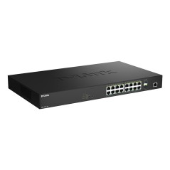 D-Link DMS-1250-18P/E commutateur réseau Géré L2 2.5G Ethernet (100/1000/2500) Connexion Ethernet, supportant l'alimentation
