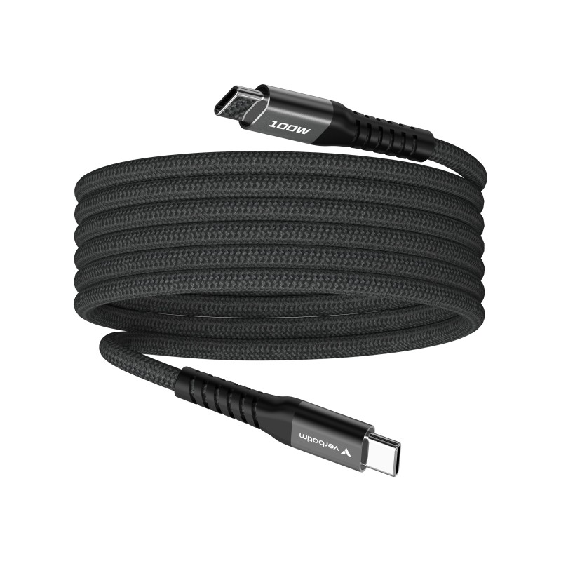 Verbatim 31863 câble USB USB 2.0 1,2 m USB C 0,48 Gbit/s 100 W Noir Verbatim 31863 câble USB USB 2.0 1,2 m USB C 0,48 Gbit/s 100 W Noir