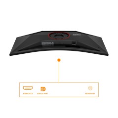 AOC G4 CU34G4AD écran plat de PC 86,4 cm (34") 3440 x 1440 pixels Noir, Rouge