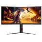 AOC G4 CU34G4AD écran plat de PC 86,4 cm (34") 3440 x 1440 pixels Noir, Rouge AOC G4 CU34G4AD écran plat de PC 86,4 cm (34") 3440 x 1440 pixels Noir, Rouge