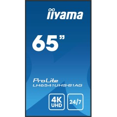 iiyama LH6541UHS-B1AG Écran d'affichage dynamique 163,8 cm (64.5") LCD 500 cd m² 4K Ultra HD Noir 24 7