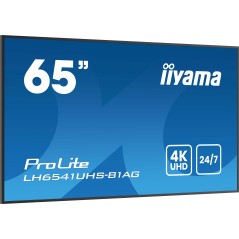 iiyama LH6541UHS-B1AG Écran d'affichage dynamique 163,8 cm (64.5") LCD 500 cd m² 4K Ultra HD Noir 24 7