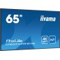 iiyama LH6541UHS-B1AG Écran d'affichage dynamique 163,8 cm (64.5") LCD 500 cd/m² 4K Ultra HD Noir 24/7