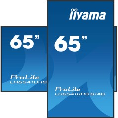 iiyama LH6541UHS-B1AG Écran d'affichage dynamique 163,8 cm (64.5") LCD 500 cd m² 4K Ultra HD Noir 24 7