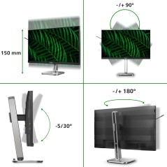 Philips 5000 series 27B2G5601 00 écran plat de PC 68,6 cm (27") 2560 x 1440 pixels Quad HD LCD Noir