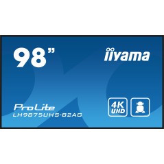 iiyama LH9875UHS-B2AG Écran d'affichage dynamique Écran plat de signalisation numérique 2,48 m (97.5") LED Wifi 500 cd/m² 4K