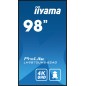 iiyama LH9875UHS-B2AG Écran d'affichage dynamique Écran plat de signalisation numérique 2,48 m (97.5") LED Wifi 500 cd/m² 4K iiyama LH9875UHS-B2AG Écran d'affichage dynamique Écran plat de signalisation numérique 2,48 m (97.5") LED Wifi 500 cd/m² 4K