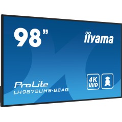 iiyama LH9875UHS-B2AG Écran d'affichage dynamique Écran plat de signalisation numérique 2,48 m (97.5") LED Wifi 500 cd m² 4K