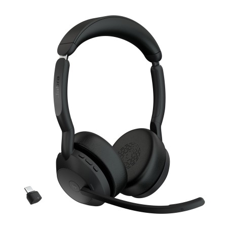 Jabra Evolve2 55 Casque Sans fil Arceau Bureau Centre d'appels USB Type-C Bluetooth Socle de chargement
