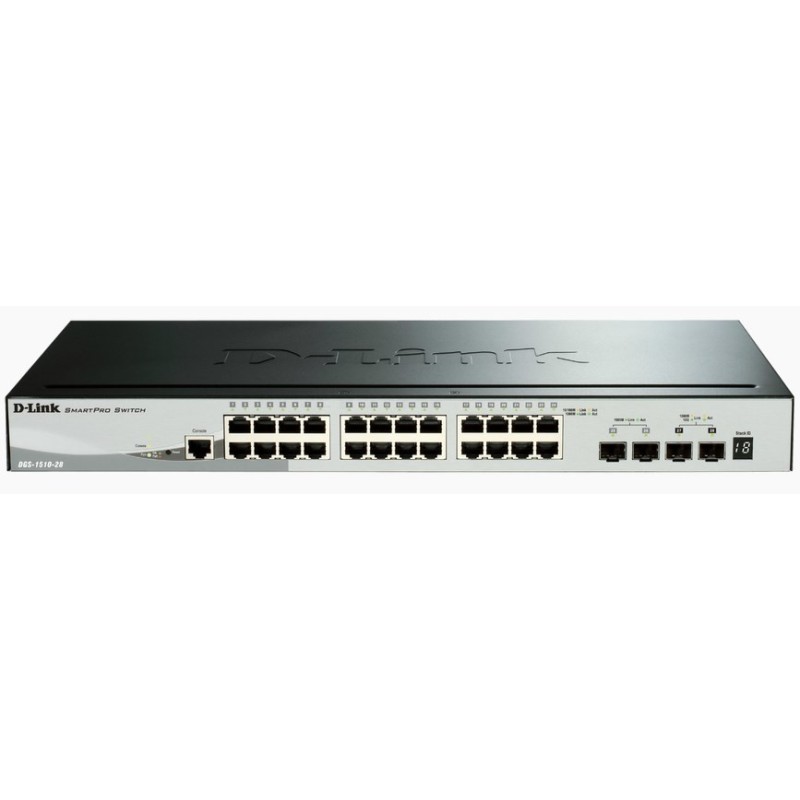 D-Link DGS-1510 Géré L3 Gigabit Ethernet (10/100/1000) Noir D-Link DGS-1510 Géré L3 Gigabit Ethernet (10/100/1000) Noir