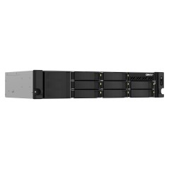QNAP TS-873AeU-RP NAS Rack (2 U) Ryzen Embedded V1500B 4 Go DDR4 0 To QuTS hero Noir