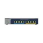 NETGEAR MS108EUP Géré L2/L3 2.5G Ethernet (100/1000/2500) Connexion Ethernet, supportant l'alimentation via ce port (PoE) Gris