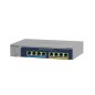 NETGEAR MS108EUP Géré L2/L3 2.5G Ethernet (100/1000/2500) Connexion Ethernet, supportant l'alimentation via ce port (PoE) Gris