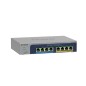 NETGEAR MS108EUP Géré L2/L3 2.5G Ethernet (100/1000/2500) Connexion Ethernet, supportant l'alimentation via ce port (PoE) Gris