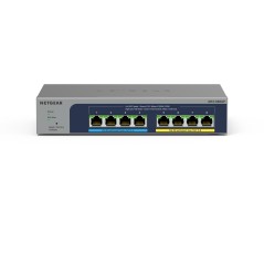 NETGEAR MS108EUP Géré L2 L3 2.5G Ethernet (100 1000 2500) Connexion Ethernet, supportant l'alimentation via ce port (PoE) Gris