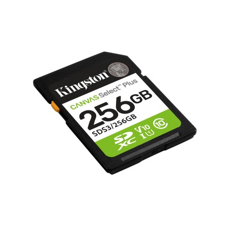 Kingston Technology 256 Go SDXC Canvas Select Plus Gen3 150 Mo/s C10 UHS-I U1 V10