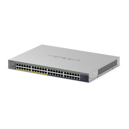 NETGEAR GS748PP Non-géré Gigabit Ethernet (10/100/1000) Connexion Ethernet, supportant l'alimentation via ce port (PoE) Gris