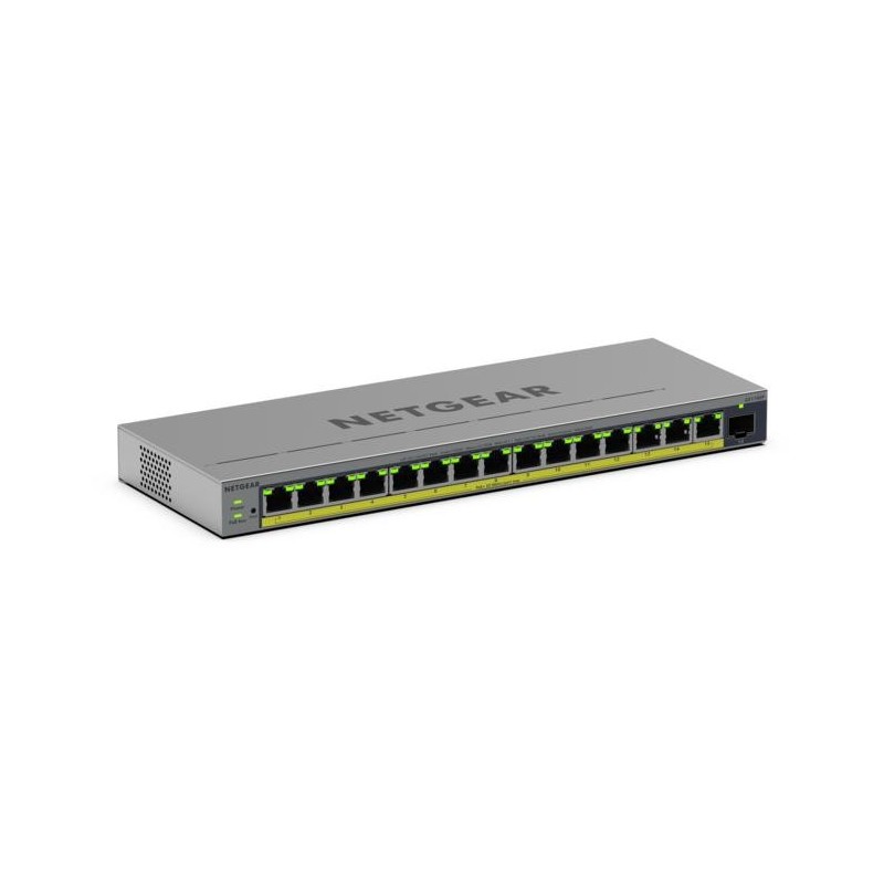 NETGEAR GS116EP Géré L2/L3 Gigabit Ethernet (10/100/1000) Connexion Ethernet, supportant l'alimentation via ce port (PoE) Gris
