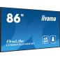 iiyama LH8665UHSB-B1 Écran d'affichage dynamique En forme de kiosk 2,18 m (86") LED Wifi 800 cd/m² 4K Ultra HD Noir Intégré iiyama LH8665UHSB-B1 Écran d'affichage dynamique En forme de kiosk 2,18 m (86") LED Wifi 800 cd/m² 4K Ultra HD Noir Intégré