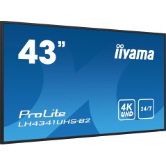 iiyama LH4341UHS-B2 Écran d'affichage dynamique 108 cm (42.5") LCD 500 cd m² 4K Ultra HD Intégré dans le processeur Android 8.0