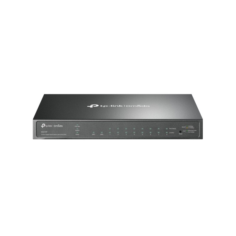 TP-Link Omada SG2210P commutateur réseau Géré L2/L2+ Gigabit Ethernet (10/100/1000) Connexion Ethernet, supportant TP-Link Omada SG2210P commutateur réseau Géré L2/L2+ Gigabit Ethernet (10/100/1000) Connexion Ethernet, supportant
