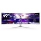 Philips Evnia 8000 49M2C8900/00 écran plat de PC 124,2 cm (48.9") 5120 x 1440 pixels Dual QHD QD-OLED Blanc